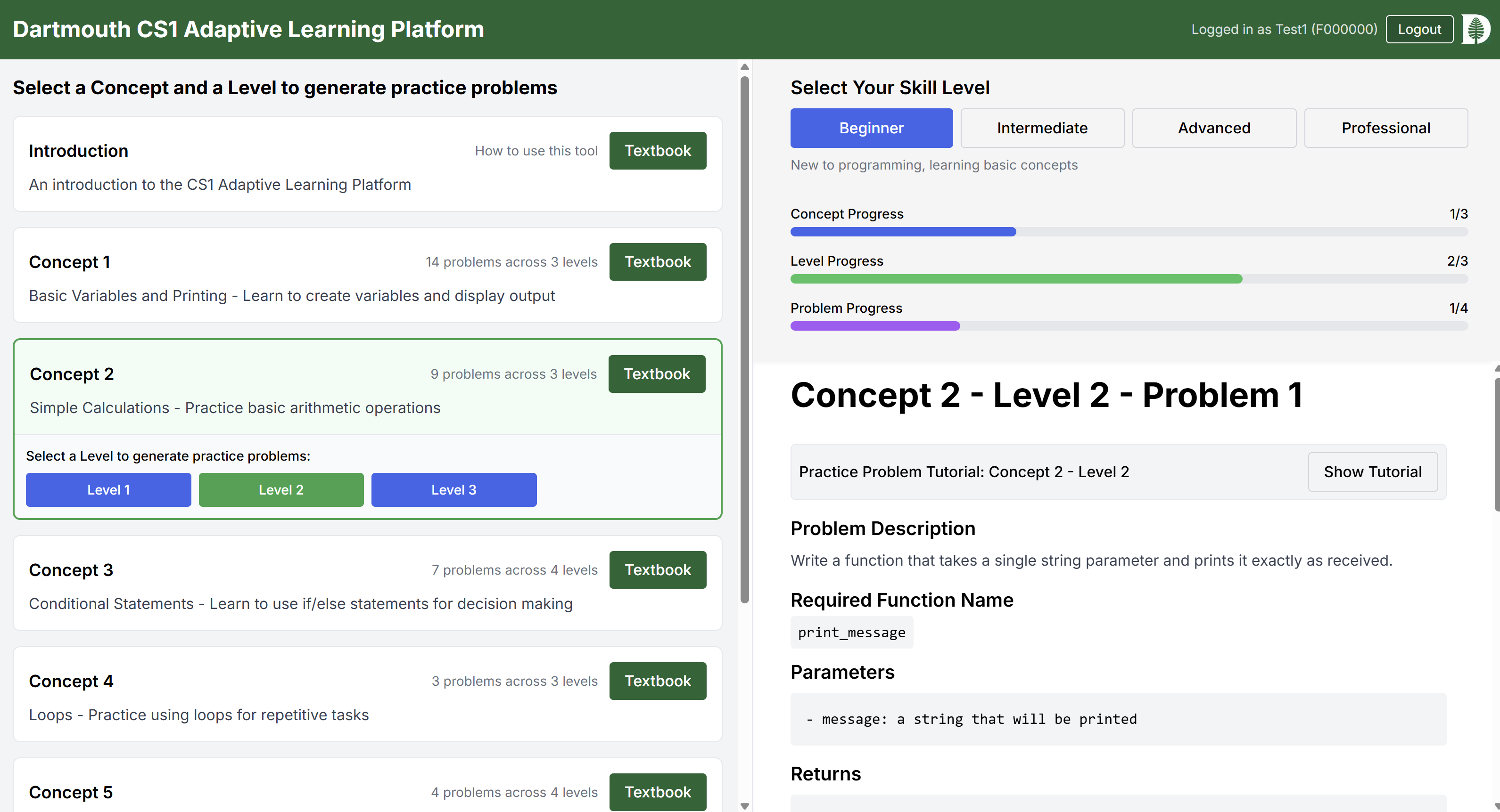 Adaptive Learning Platform